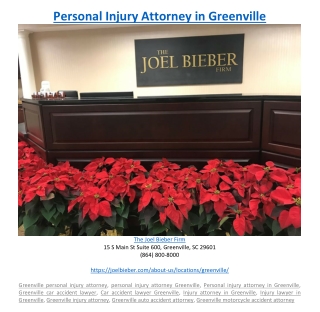 Personal Injury Attorney in Greenville