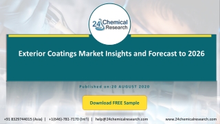 Exterior Coatings Market Insights and Forecast to 2026