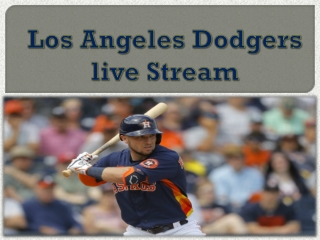 Los Angeles Dodgers live Stream