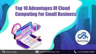 Top 10 Advantages Of Cloud Computing For Small Business