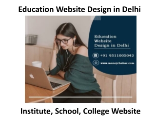 Hire Cheap Web Developer for Education Website Design in Delhi