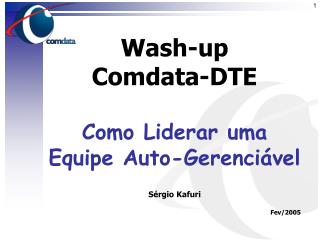 Wash-up Comdata-DTE Como Liderar uma Equipe Auto-Gerenciável Sérgio Kafuri Fev/2005