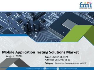 New FMI Report Explores Impact of COVID-19 Outbreak on Mobile Application Testing Solutions Market