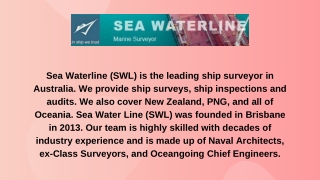 Ship Surveying And Inspection