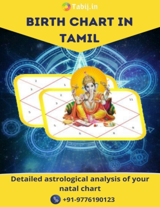 Birth Chart in Tamil: Detailed astrological analysis of your natal chart