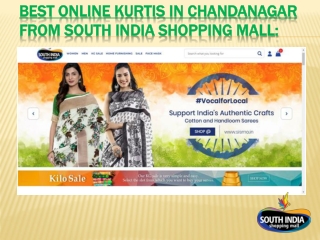 Best Online Kurtis in Chandanagar from South India Shopping Mall: