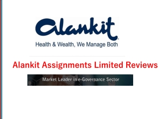 Alankit Assignments Limited Reviews - E-governance Services Provider in India