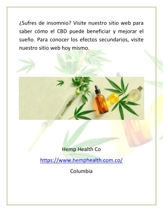 Tratamiento con CBD para el insomnio en línea