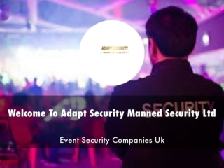 Detail Presentation About Adapt Security Manned Security Ltd