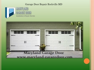 Garage Door Repair Rockville MD