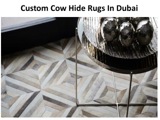 Custom Cow Hide Rugs In Dubai