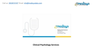 Clinical Psychology Services