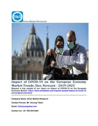 Impact of COVID-19 on the European Economy Market Trends, Size, Forecast - 2019-2025