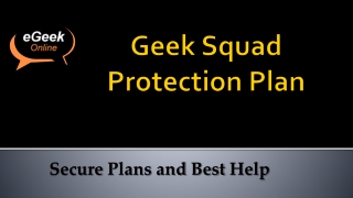 Geek Squad Protection Plan