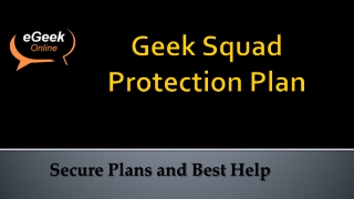 Geek Squad Protection Plan