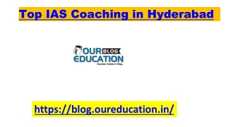 Top IAS Coaching in Hyderabad