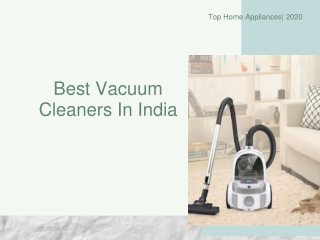 Best Vacuum Cleaners in India