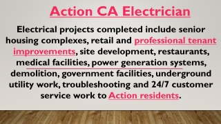 Action CA Electrician