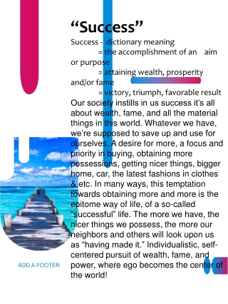 “Success” Success - dictionary meaning