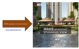 2 bhk Apartments in Noida Extension - Ace Divino