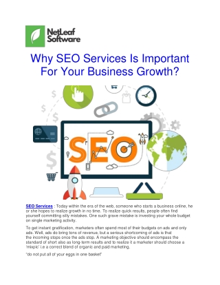 Why SEO Services Is Important For Your Business Growth?