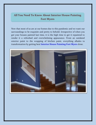 Painting the interior or exterior of your home with Connections America