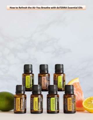 How to Refresh the Air You Breathe with doTERRA Essential Oils