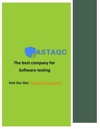 The business or skilled engineering experts hire ASTAQC QA