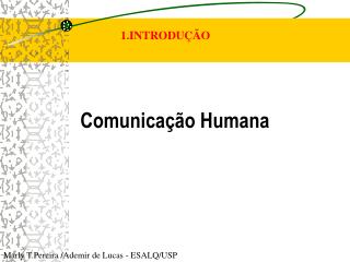 Comunicação Humana