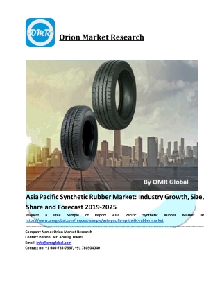 Asia Pacific Synthetic Rubber Market Trends, Size, Competitive Analysis and Forecast - 2019-2025