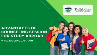 Advantages of a counseling session for study abroad: