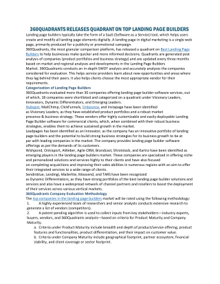 360QUADRANTS RELEASES QUADRANT ON TOP LANDING PAGE BUILDERS