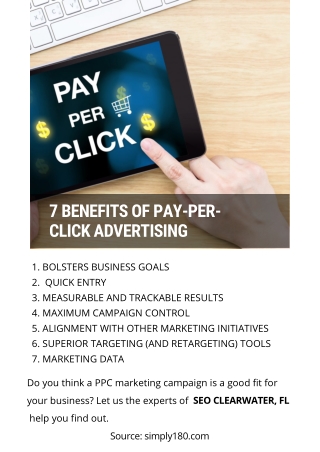 7 BENEFITS OF PAY-PER-CLICK ADVERTISING