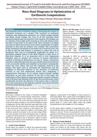 Mass Haul Diagrams in Optimization of Earthwork Computations