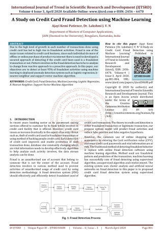 A Study on Credit Card Fraud Detection using Machine Learning