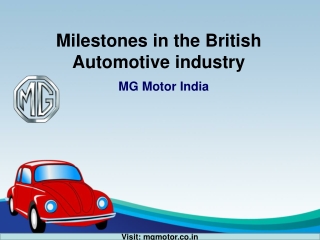 Milestones in the British Automotive industry | Upcoming SUV Cars