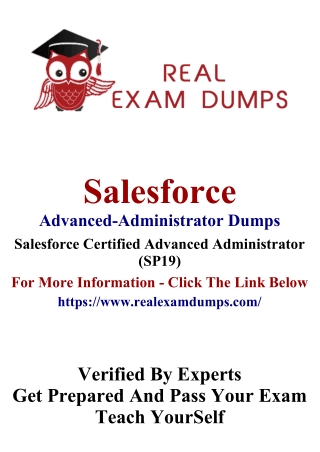 Get Advanced-Administrator Dumps For Straightforward Achievement Through Realexamdumps.com