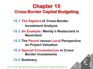 Chapter 15 Cross-Border Capital Budgeting