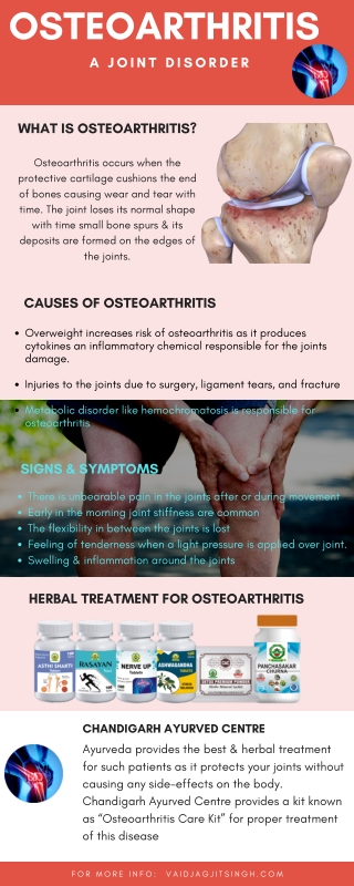 Osteoarthritis - Causes, Symptoms and Herbal Treatment