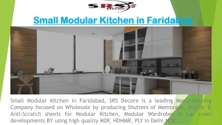 Small Modular Kitchen in Faridabad