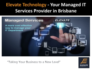 Elevate Technology - Your Managed IT Services Provider in Brisbane