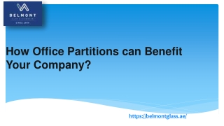 How Office Partitions can Benefit Your Company?