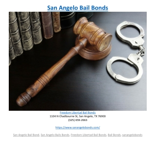 San Angelo Bail Bonds