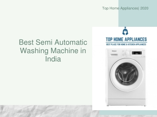 Best Semi Automatic Washing Machine