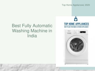 Best Fully Automatic Washing Machine in India