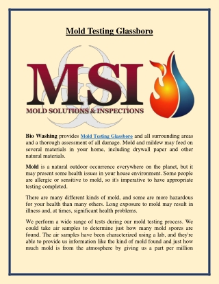 Mold Testing Glassboro
