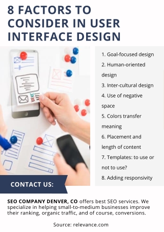 8 Factors to Consider in User Interface Design