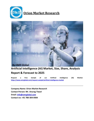 Artificial Intelligence (AI) Market Size, Industry Trends, Share and Forecast 2018-2023