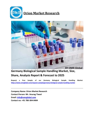 Germany Biological Sample Handling Market Size, Industry Trends, Share and Forecast 2019-2025