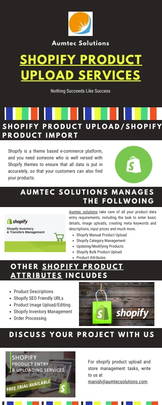 Shopify Product Upload & Import Services